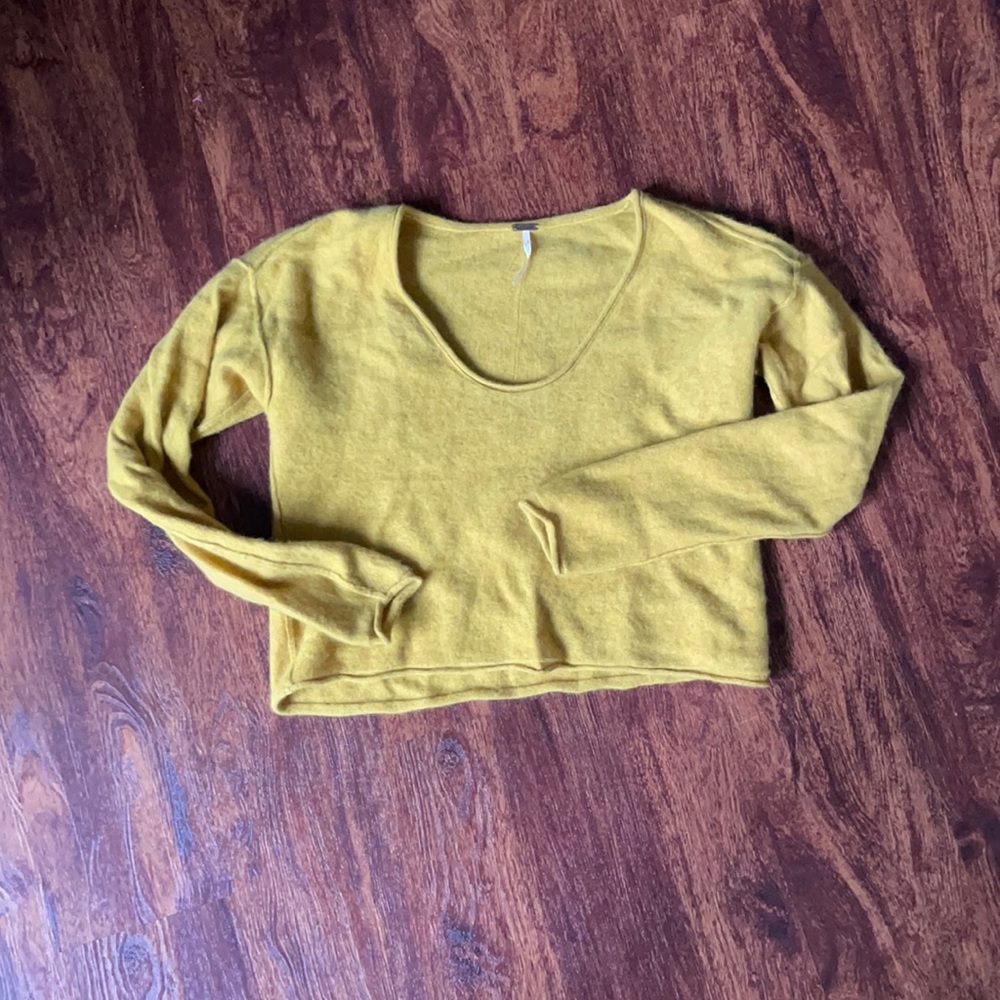 Free People Crop Cashmere sweater